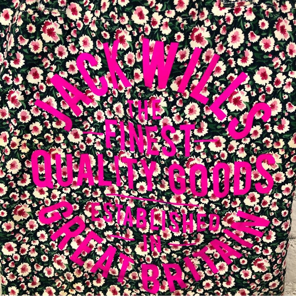 Jack Wills Floral Canvas Bag